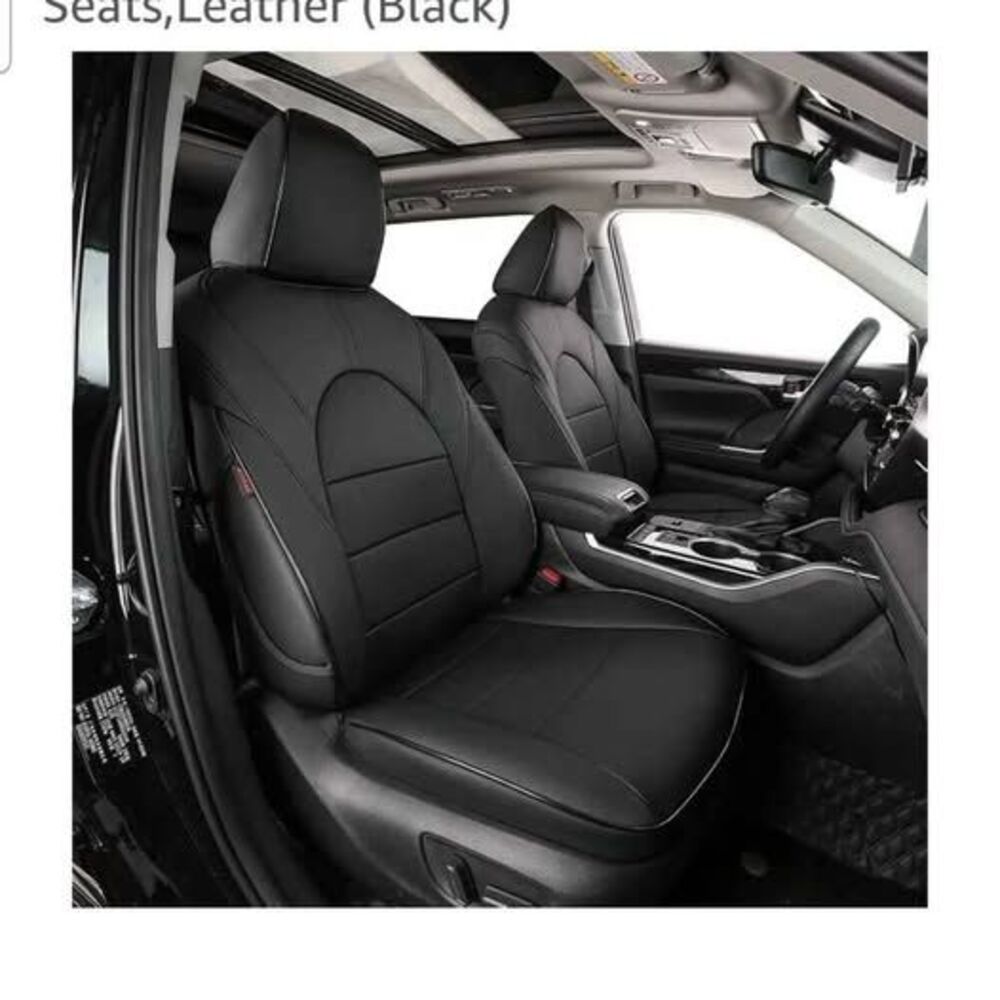 New EKR Custom Fit Full Set Car Seat Covers for Select Toyota Highlander 2014 20